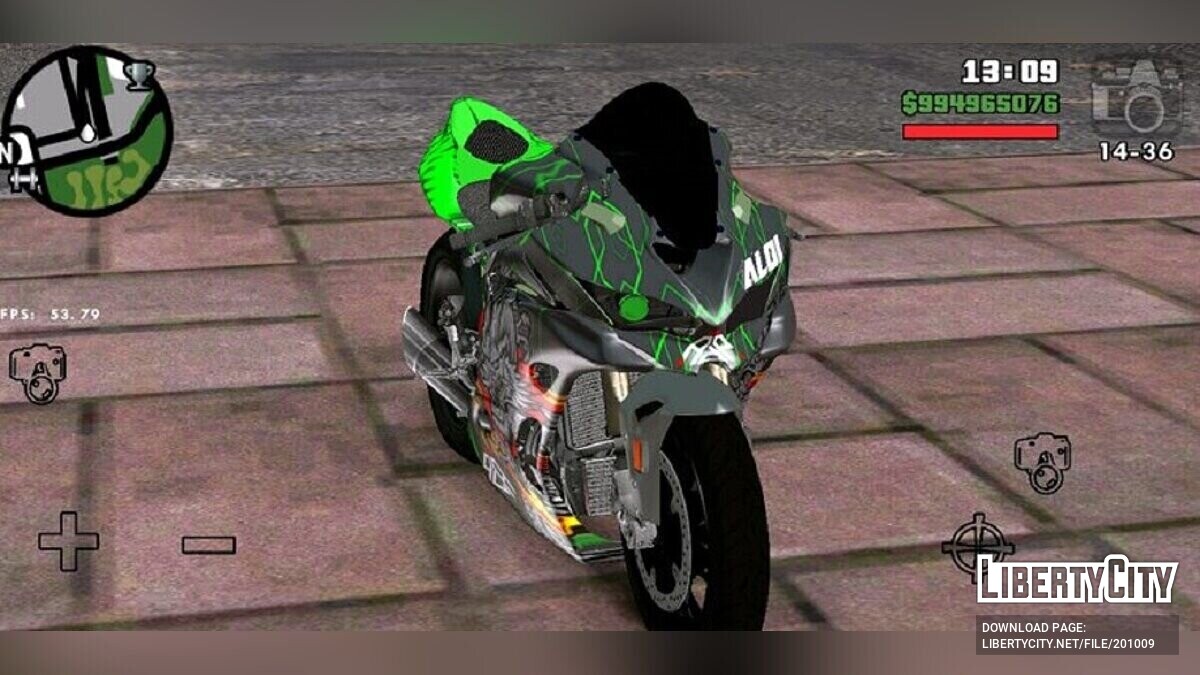 Скачать Kawasaki Ninja ZX-25R Dragon для GTA San Andreas (iOS, Android)