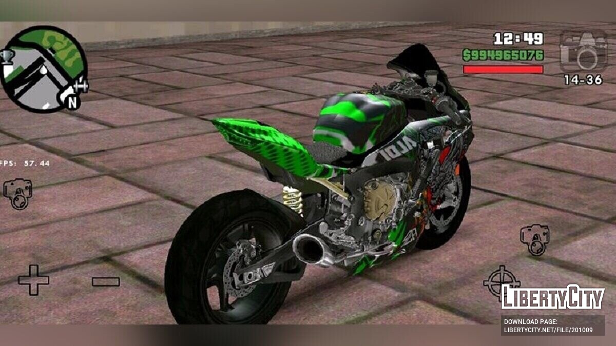 Скачать Kawasaki Ninja ZX-25R Dragon для GTA San Andreas (iOS, Android)