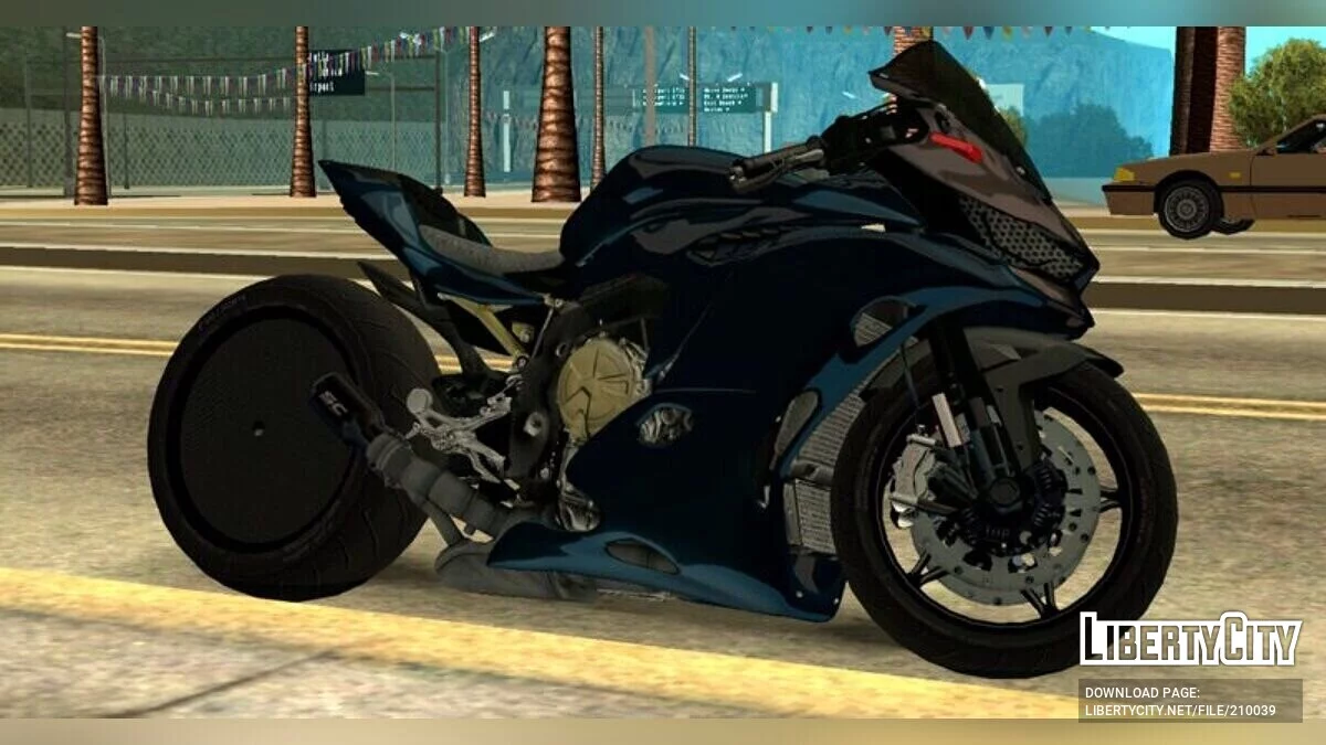 Kawasaki Ninja ZX25R (Midnight Blue + Aero) / GTA San Andreas (iOS, Android)