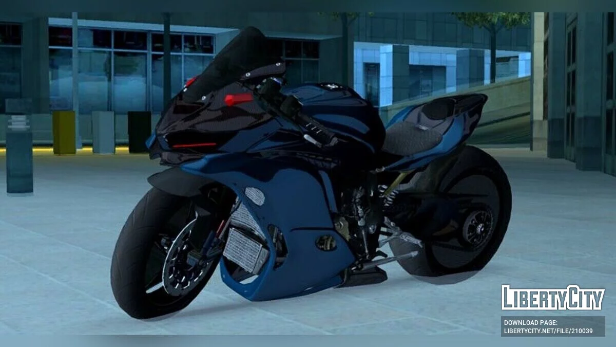Kawasaki Ninja ZX25R (Midnight Blue + Aero) / GTA San Andreas (iOS, Android)