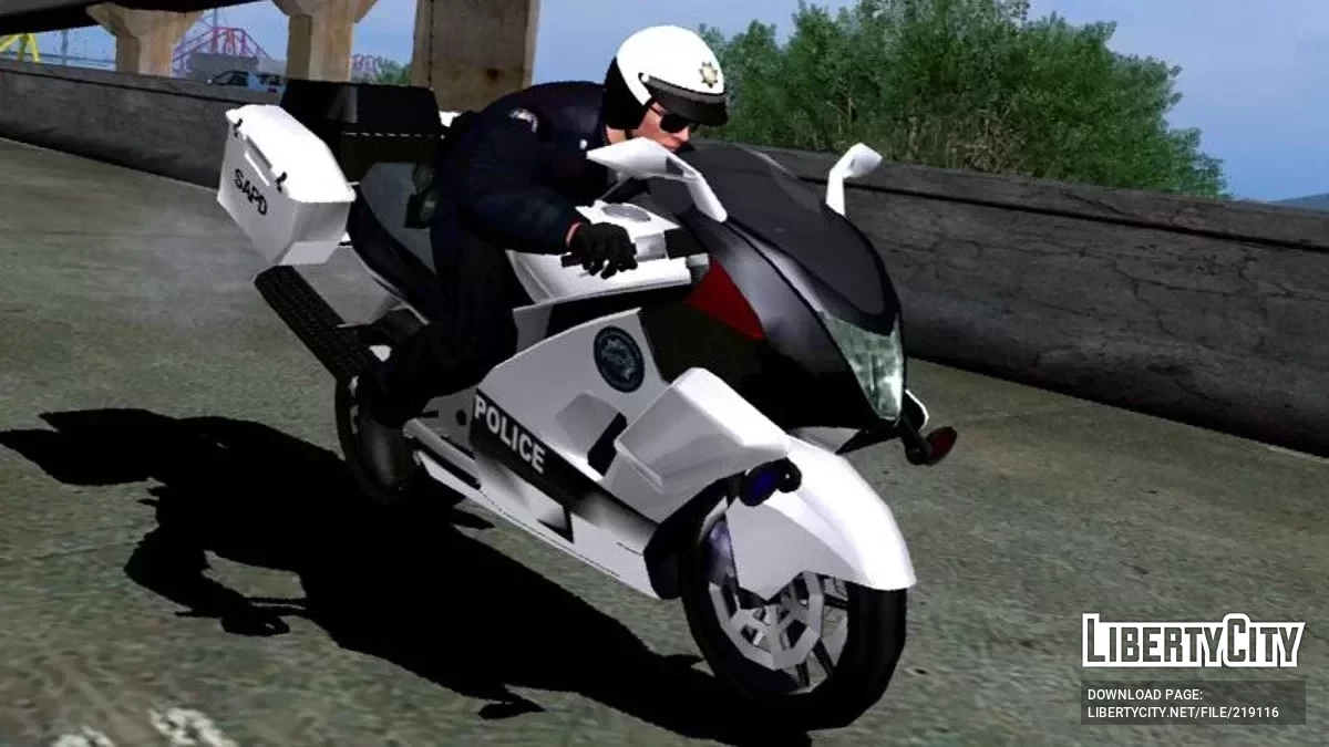 Shitzu Hakuchou Copbike (DFF) / GTA San Andreas (iOS, Android)