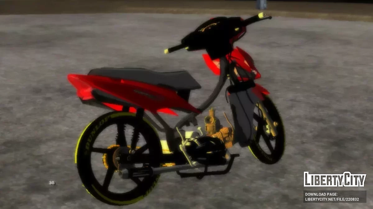 Honda Wave S Enfierrada (только DFF) / GTA San Andreas (iOS, Android)