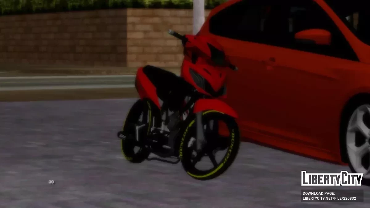 Honda Wave S Enfierrada (только DFF) / GTA San Andreas (iOS, Android)