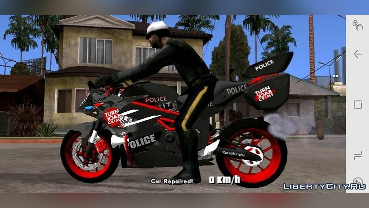 Bajidi R86 полицейский мотоцикл  для GTA San Andreas (iOS, Android) - Картинка #1