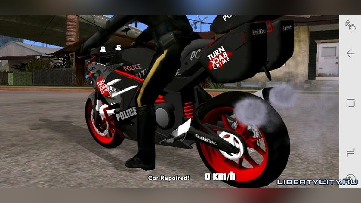 Bajidi R86 полицейский мотоцикл  для GTA San Andreas (iOS, Android) - Картинка #3