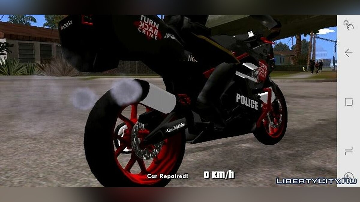 Bajidi R86 полицейский мотоцикл  для GTA San Andreas (iOS, Android) - Картинка #4