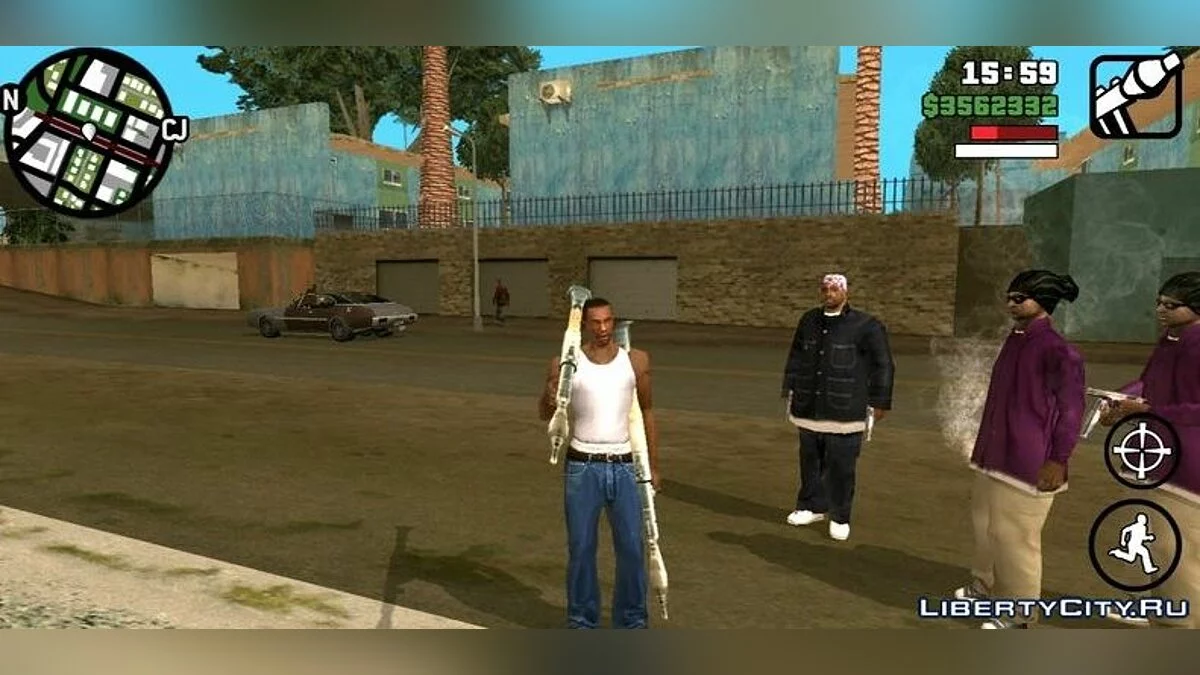 Два оружия в руках / GTA San Andreas (iOS, Android)