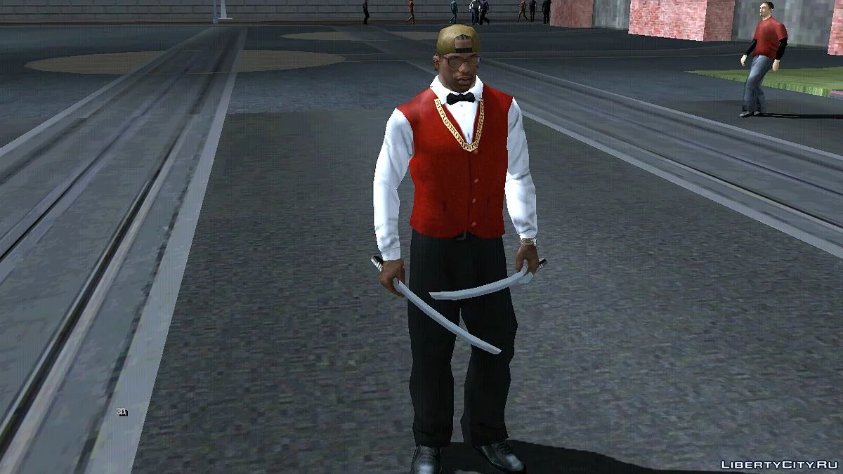 Две катаны в руках / GTA San Andreas (iOS, Android)
