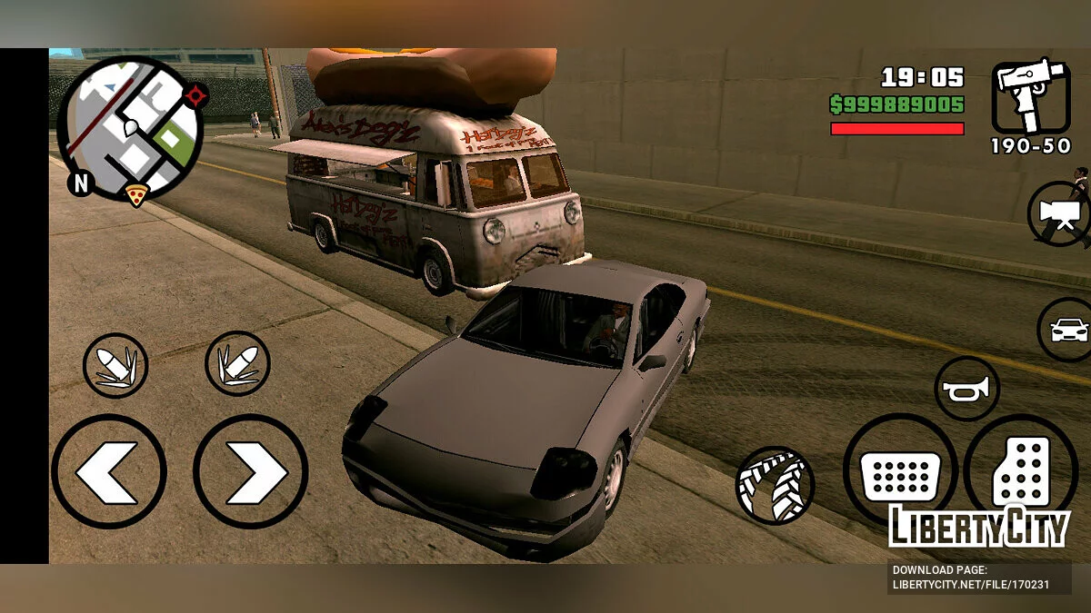 Уникальные машины в трафике / GTA San Andreas (iOS, Android)