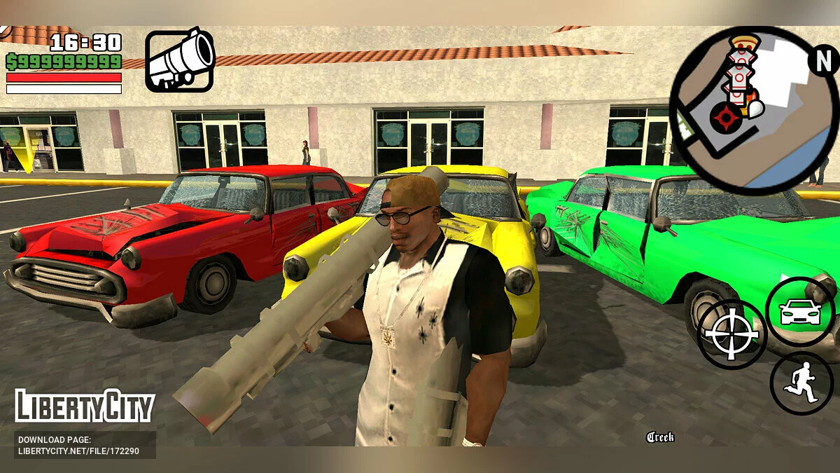 Big HUD v1.0 / GTA San Andreas (iOS, Android)