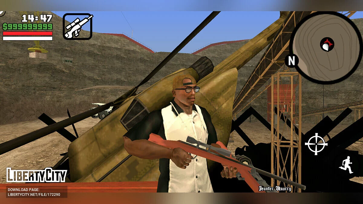 Big HUD v1.0 / GTA San Andreas (iOS, Android)