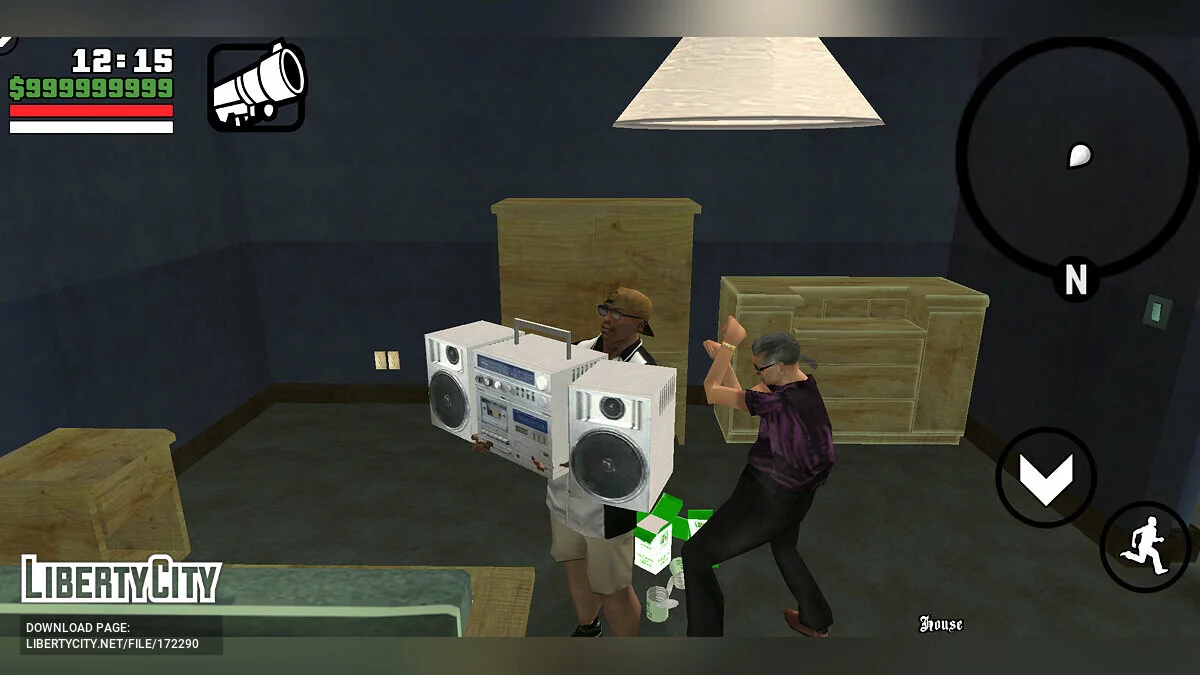 Big HUD v1.0 / GTA San Andreas (iOS, Android)