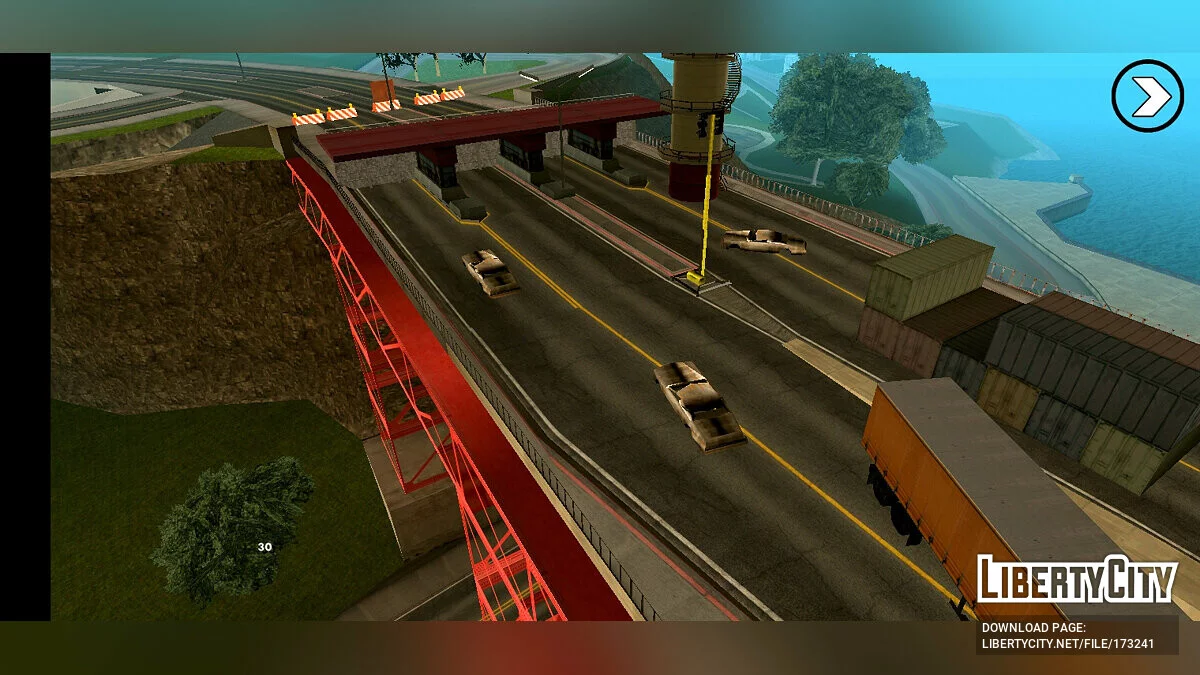 Сломанный мост в Сан-Фиерро / GTA San Andreas (iOS, Android)