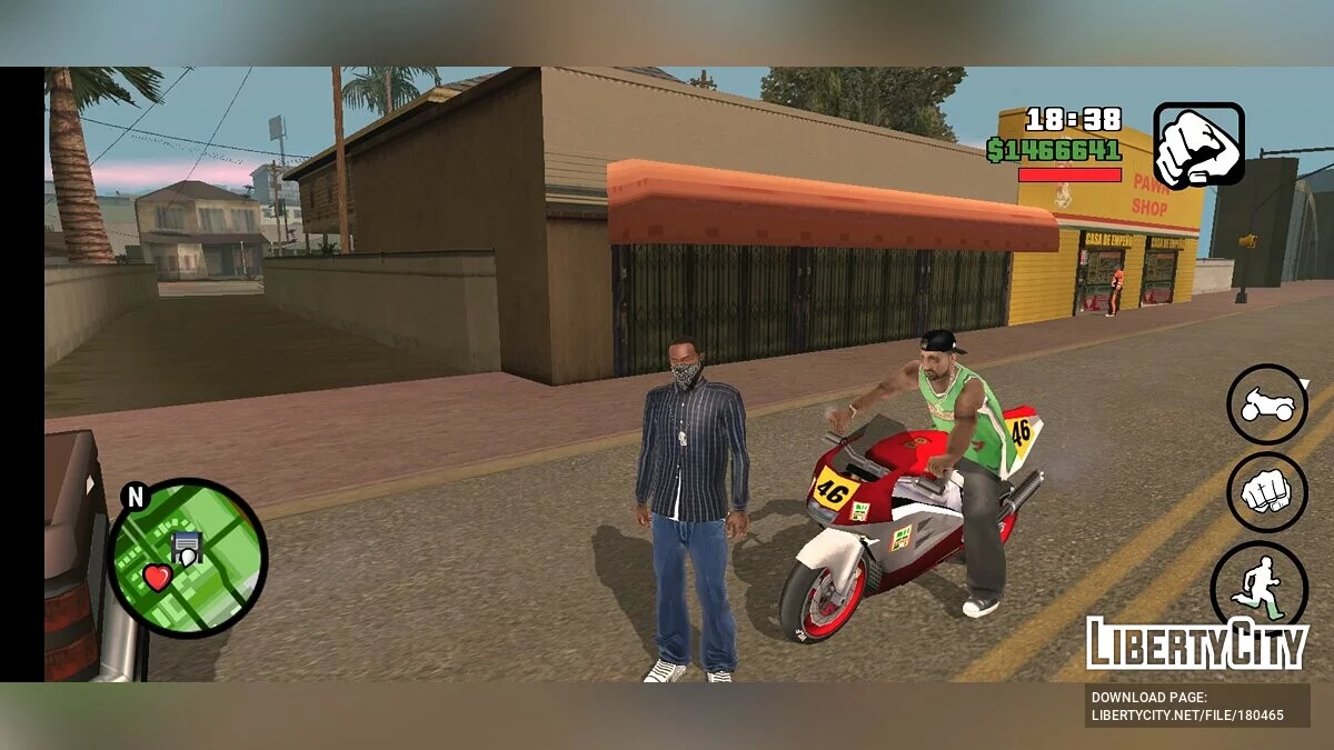 Семьи Grove Street Families ездят на NRG-500 / GTA San Andreas (iOS, Android)