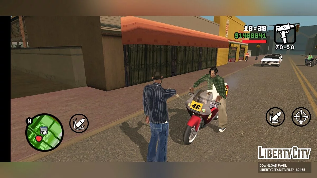 Семьи Grove Street Families ездят на NRG-500 / GTA San Andreas (iOS, Android)