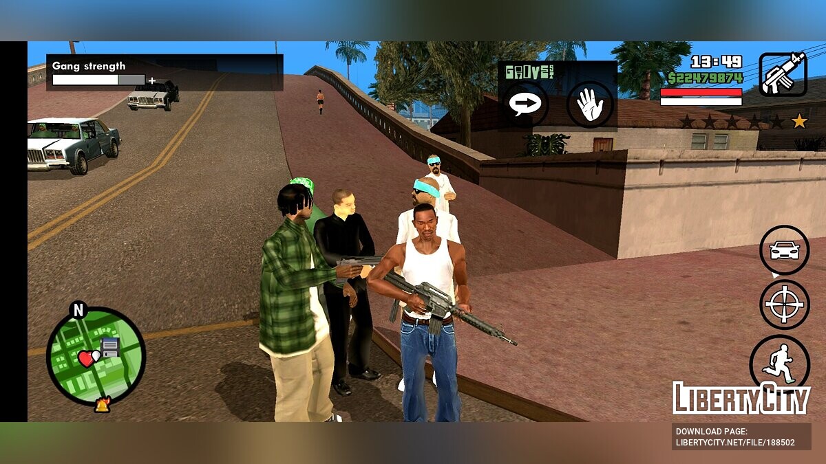 Скачать Нанять Триаду и Varrios Los Aztecas к себе в банду для GTA San  Andreas (iOS, Android)