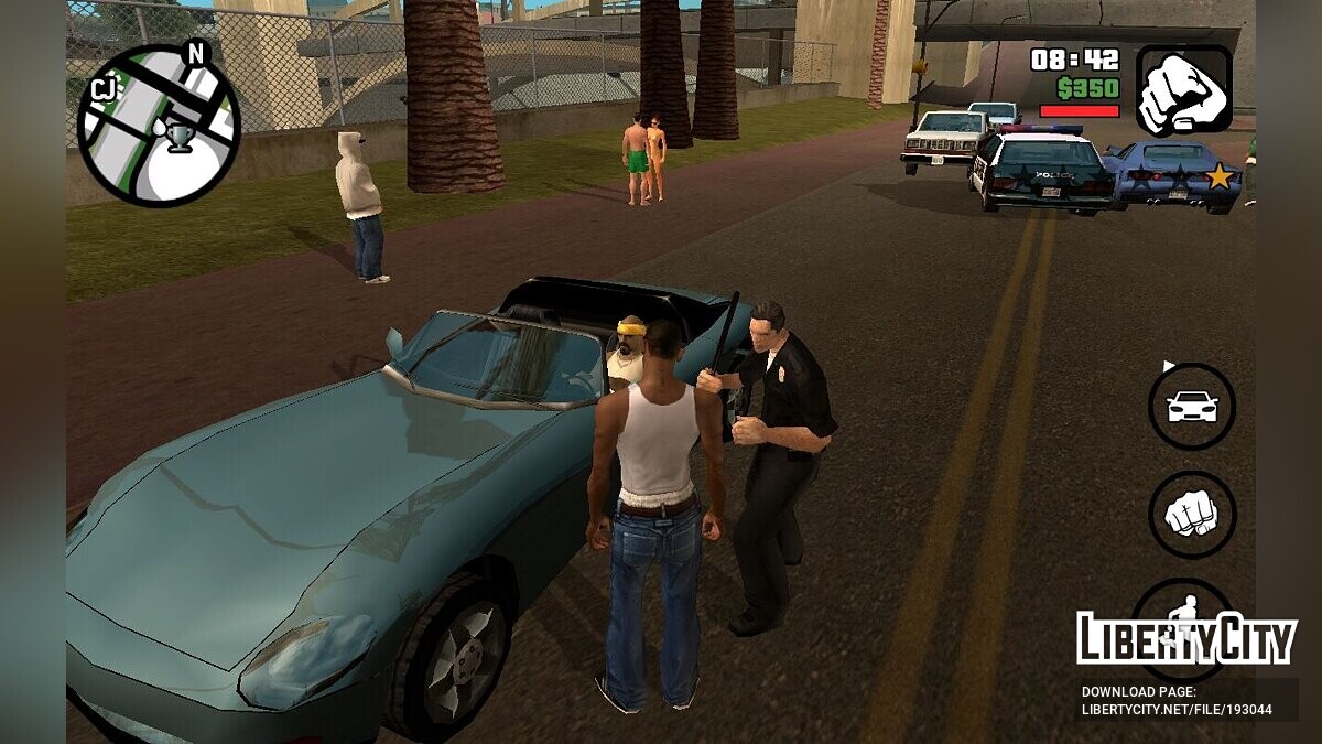 Скачать Уличные банды водят суперкары для GTA San Andreas (iOS, Android)