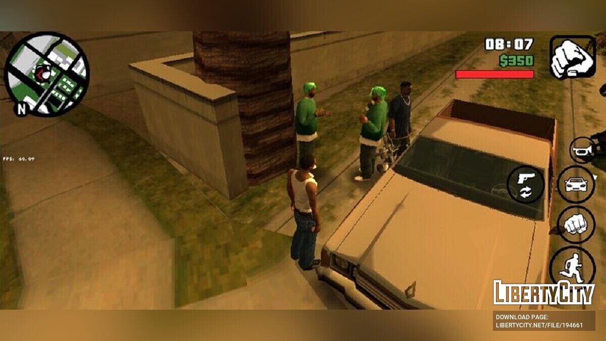 Скачать Добавить новых гангстеров в Grove Street для GTA San Andreas (iOS,  Android)