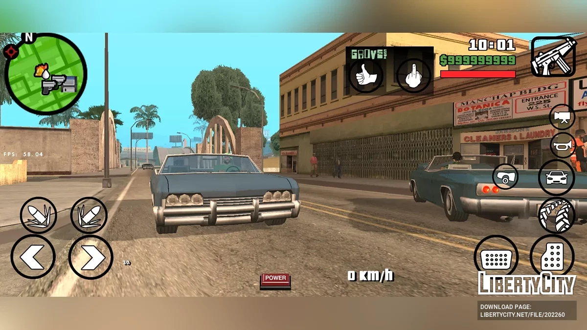 Улучшенный трафик / GTA San Andreas (iOS, Android)