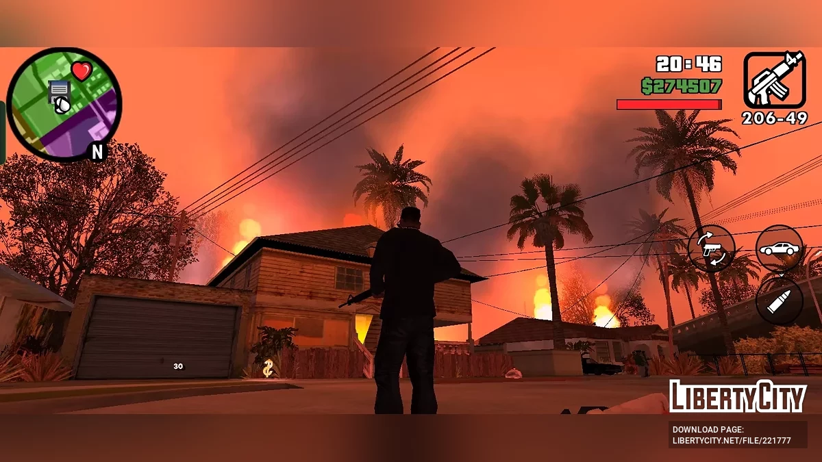 Эффекты из SA: DE / GTA San Andreas (iOS, Android)