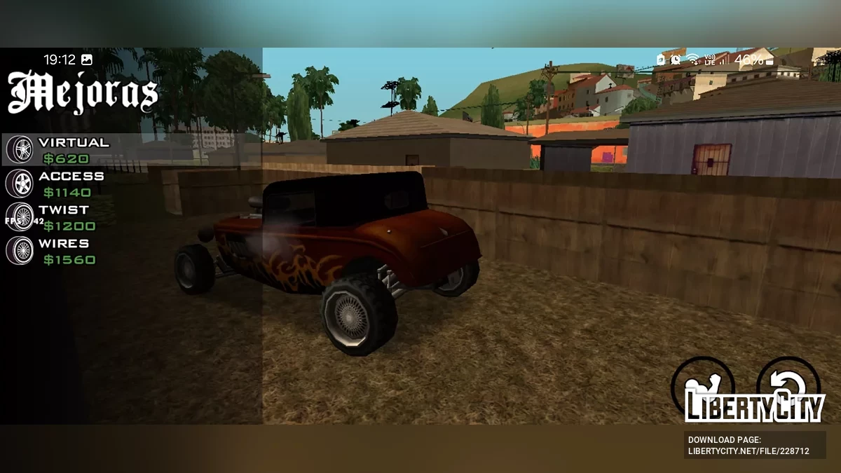 Тюнингуемый Hotknife / GTA San Andreas (iOS, Android)