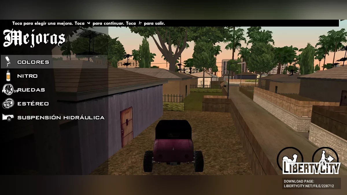 Тюнингуемый Hotknife / GTA San Andreas (iOS, Android)