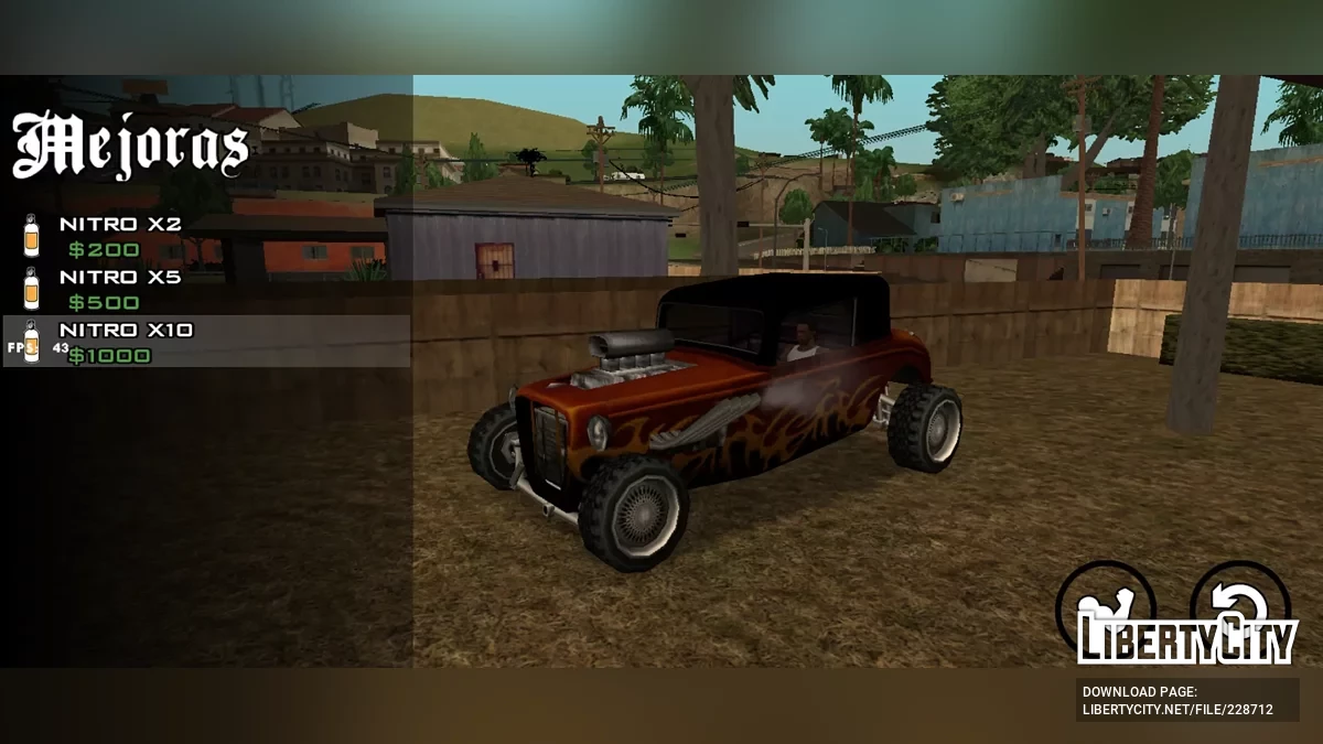 Тюнингуемый Hotknife / GTA San Andreas (iOS, Android)