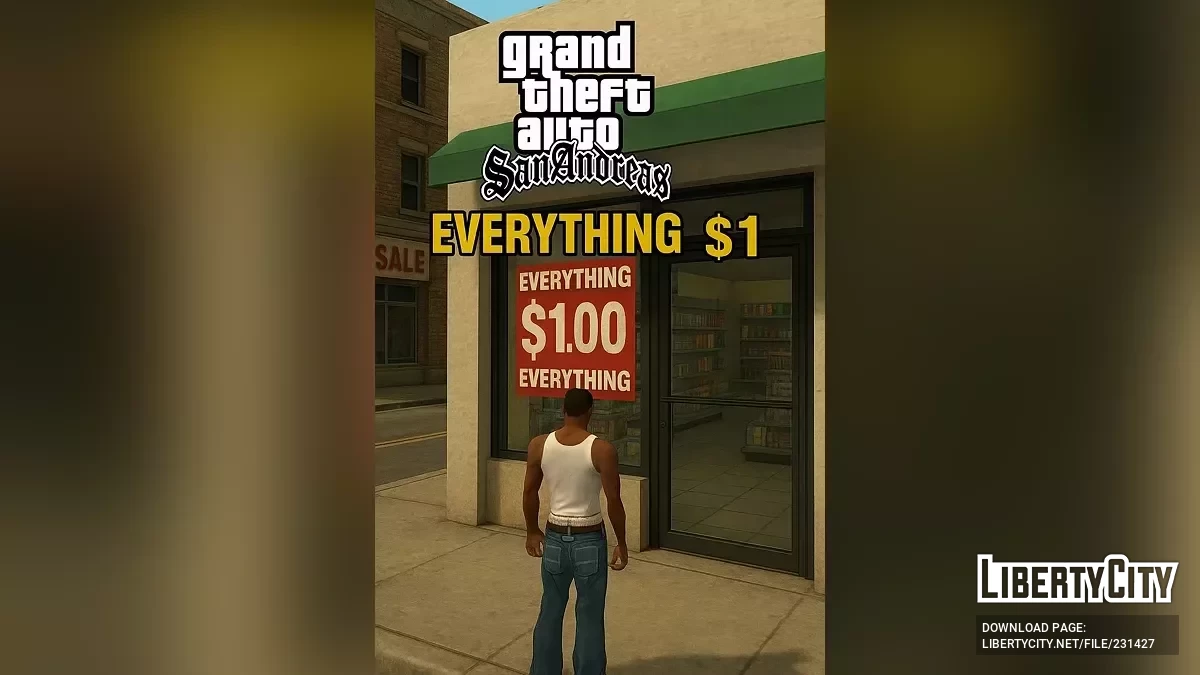 Все за 1$ в магазинах / GTA San Andreas (iOS, Android)