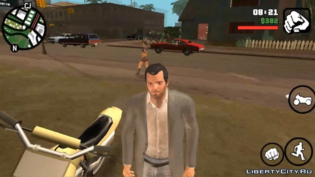 Модель Майкла из GTA V (Player.img/Android)	  / GTA San Andreas (iOS, Android)