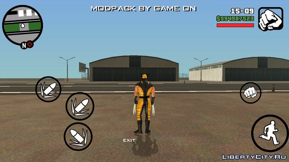 Скачать Костюм Росомахи из фильма "Росомаха: Бессмертный" для GTA  San Andreas (iOS, Android)