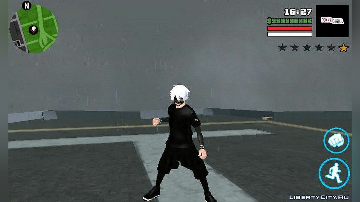 Скачать Ken Kaneki P.img V2 для GTA San Andreas (iOS, Android)