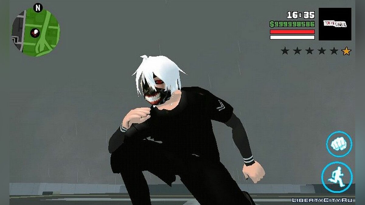 Скачать Ken Kaneki P.img V2 для GTA San Andreas (iOS, Android)