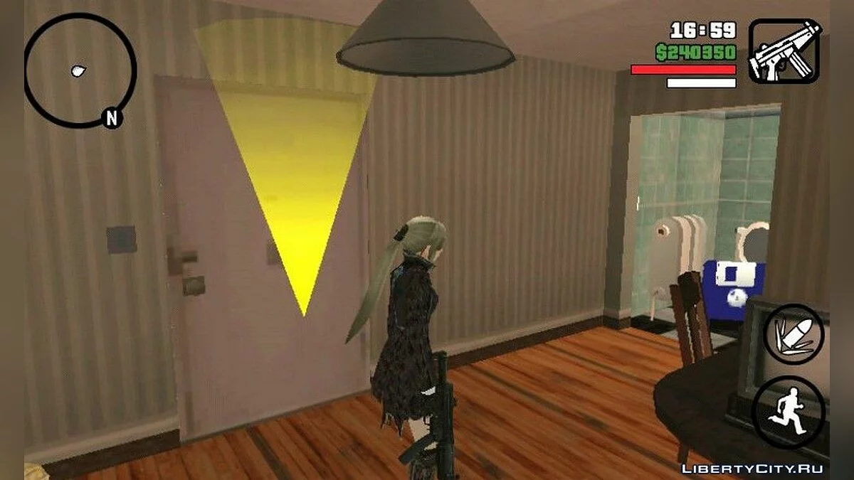 Блондинка в черном / GTA San Andreas (iOS, Android)