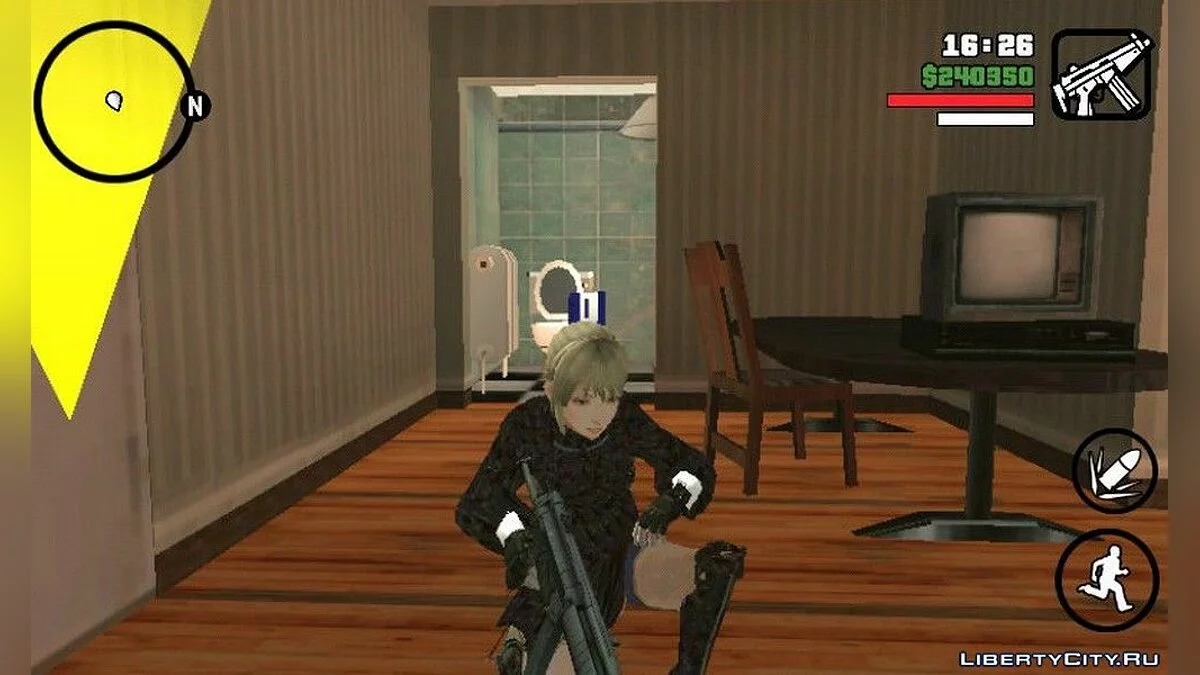 Блондинка в черном / GTA San Andreas (iOS, Android)