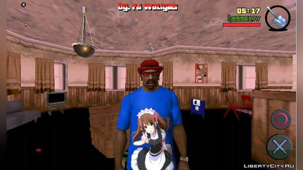 Футболка с героем аниме Saki Mizushima / GTA San Andreas (iOS, Android)