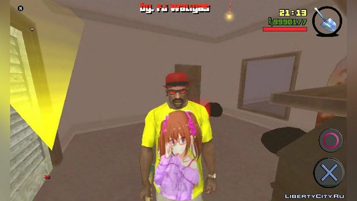 Футболка с героем аниме Saki Mizushima / GTA San Andreas (iOS, Android)