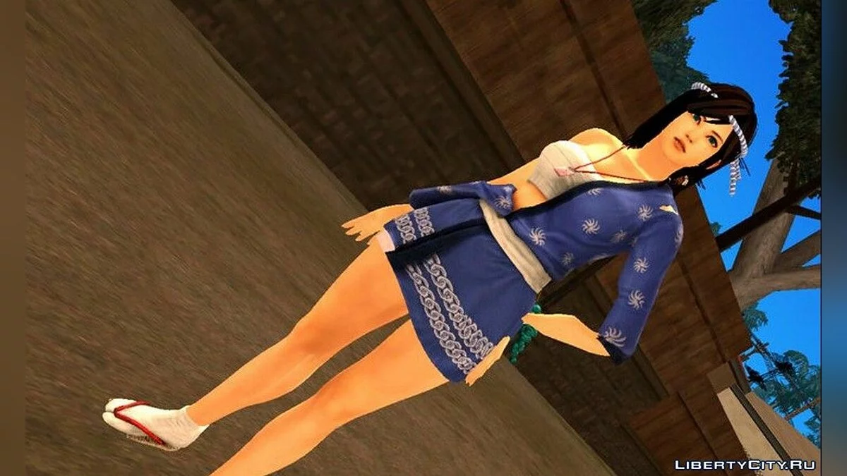 Горячая Кокоро в голубом платье / GTA San Andreas (iOS, Android)
