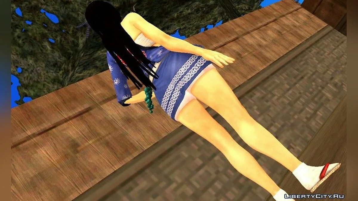 Горячая Кокоро в голубом платье / GTA San Andreas (iOS, Android)