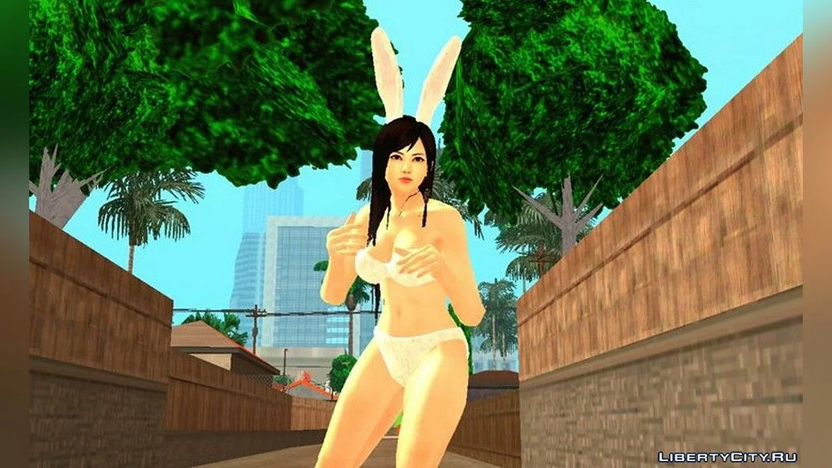Горячая Кокоро в костюме кролика / GTA San Andreas (iOS, Android)