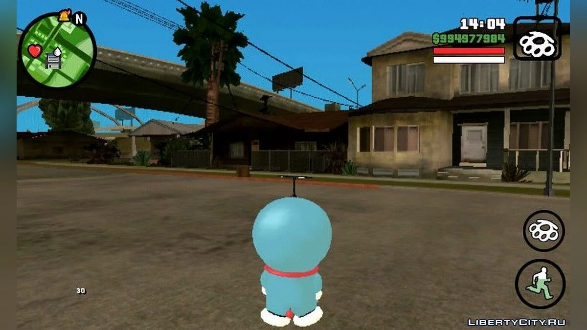 Скин персонажа "Doraemon" / GTA San Andreas (iOS, Android)