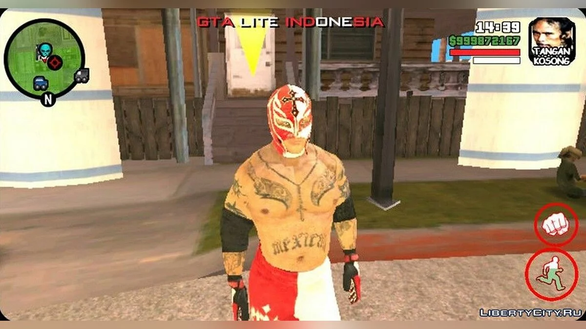 Скин персонажа Rey Mysterio / GTA San Andreas (iOS, Android)