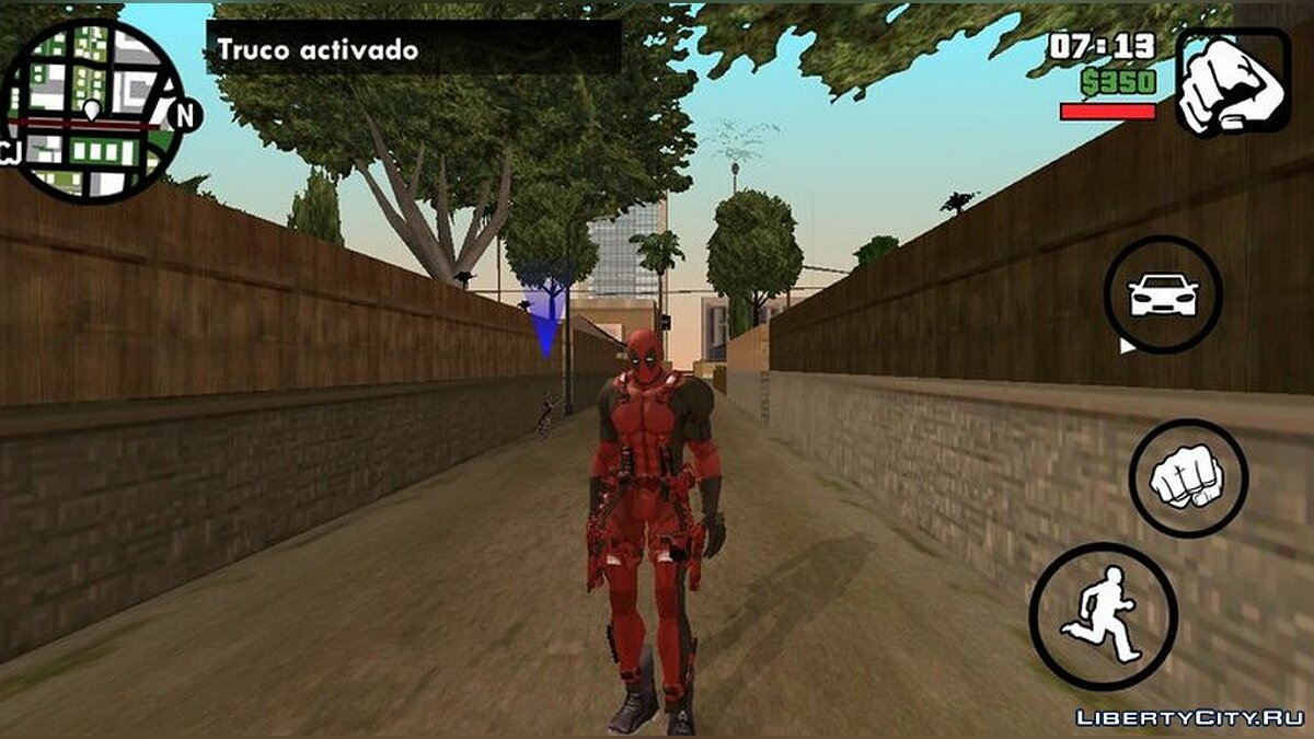 Скачать Дэдпул для GTA San Andreas (iOS, Android)