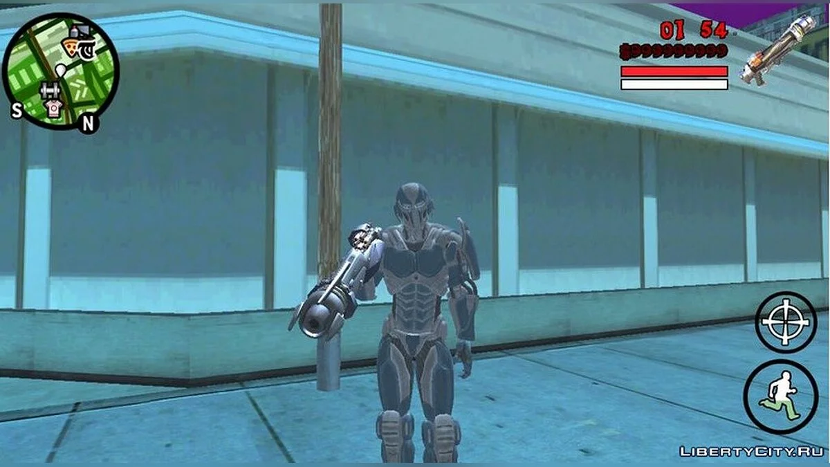 Кибер Саб-зиро из игры Mortal Kombat 9 / GTA San Andreas (iOS, Android)