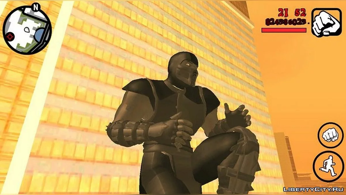 Noob Saibot из игры Mortal Kombat 9 / GTA San Andreas (iOS, Android)