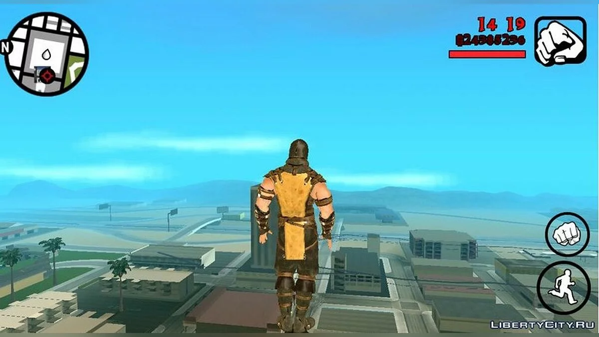 Скорпион из игры Mortal Kombat X  / GTA San Andreas (iOS, Android)