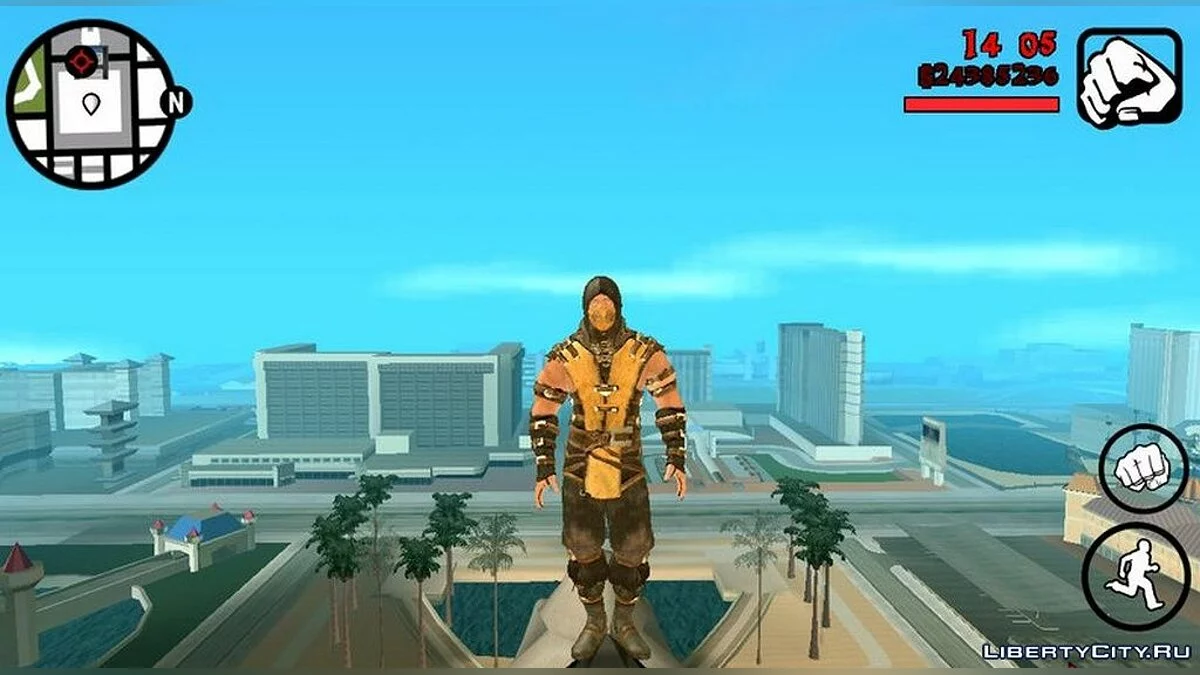 Скорпион из игры Mortal Kombat X  / GTA San Andreas (iOS, Android)