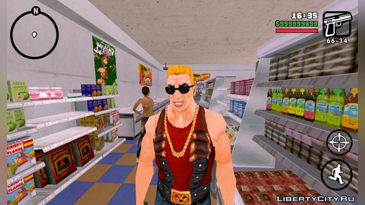 Скачать Duke Nukem для GTA San Andreas (iOS, Android)