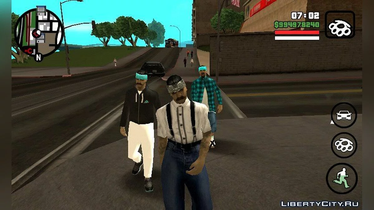 Новые скин для жителей Сан-Фиерро / GTA San Andreas (iOS, Android)