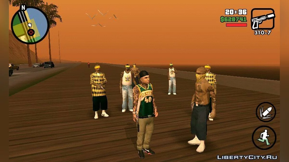 Новый внешний вид для Вагосов / GTA San Andreas (iOS, Android)
