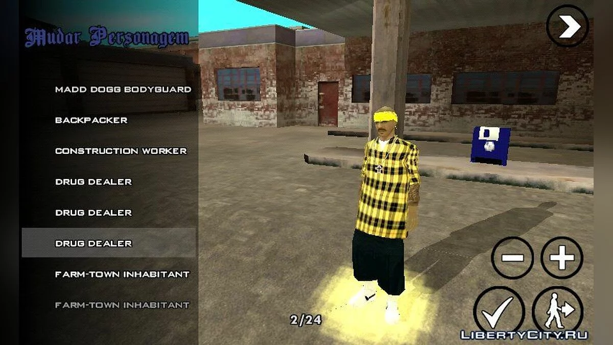 Новый внешний вид для Вагосов / GTA San Andreas (iOS, Android)
